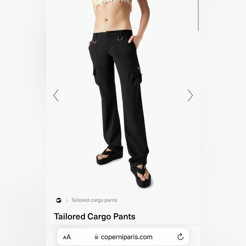 Purchased Paris brand Coperni cargo pants in London. Weight gain. Too small😞!